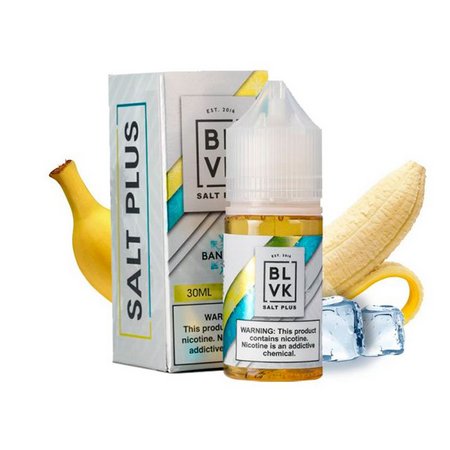 Líquido Banana Ice - SaltNic / Salt Nicotine PLUS - BLVK
