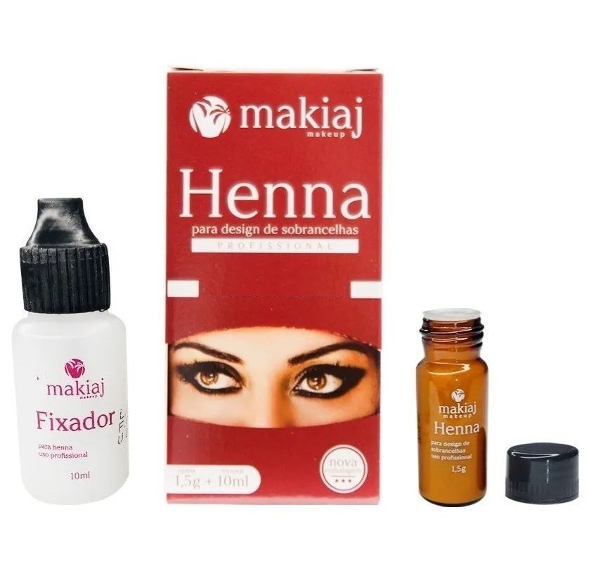 Henna Profissional para Sobrancelhas 1,5g - Makiaj  - Tebori Nordeste