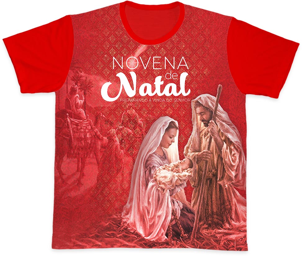 Camiseta Ref. 0407 - Novena de Natal - Camisetas católicas Sabatini:  vestindo a sua fé