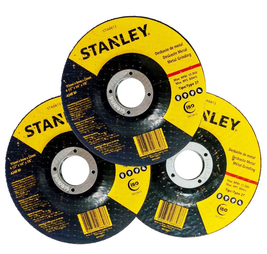 Disco De Desbaste 4.1/2" X 6mm Stanley - Sta0413