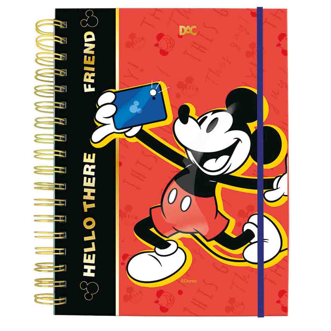 Caderno Inteligente Colegial Mickey 80 Folhas Dac 