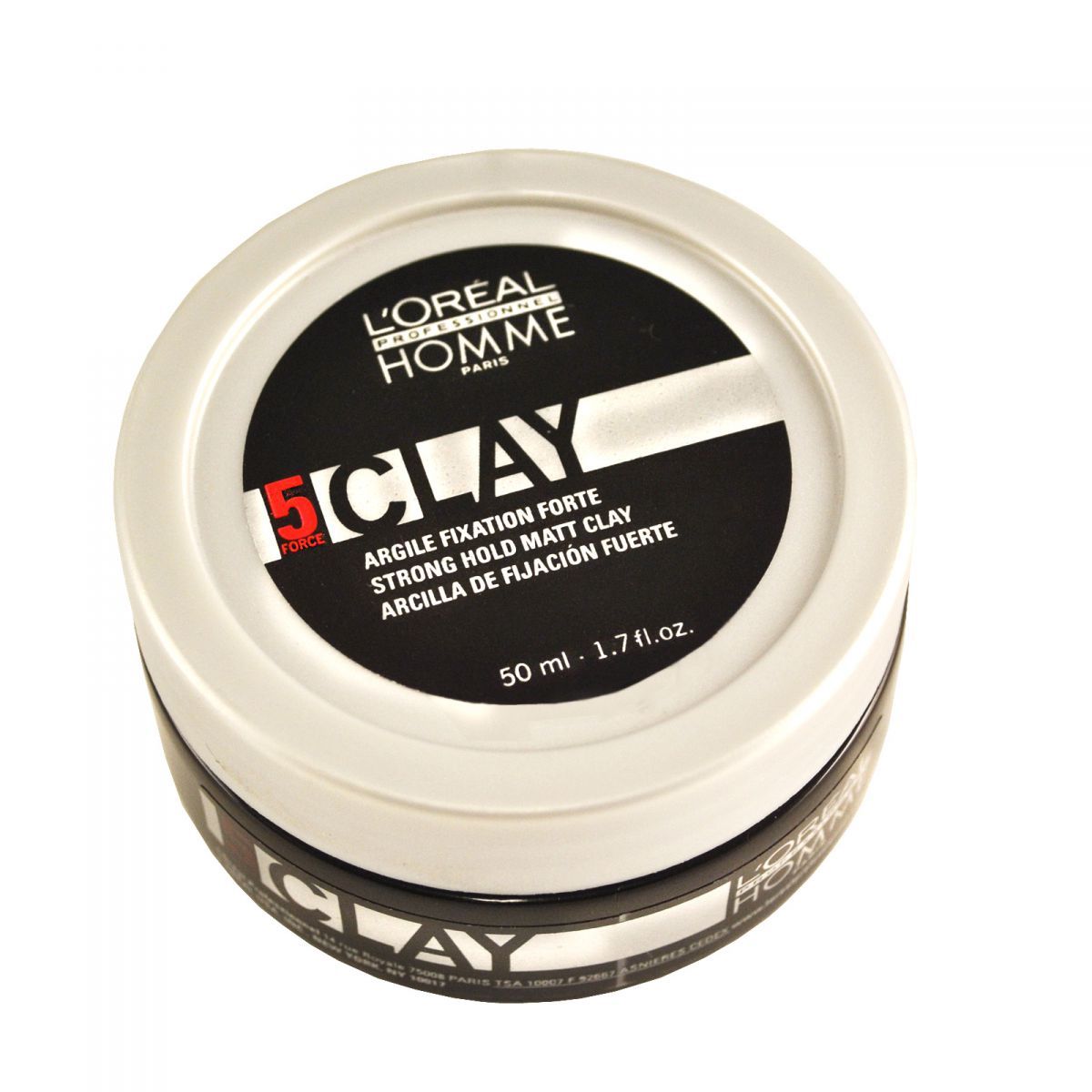 Loréal Professionnel Homme Clay Force 5 - Pasta de Fixação Forte 50 ml