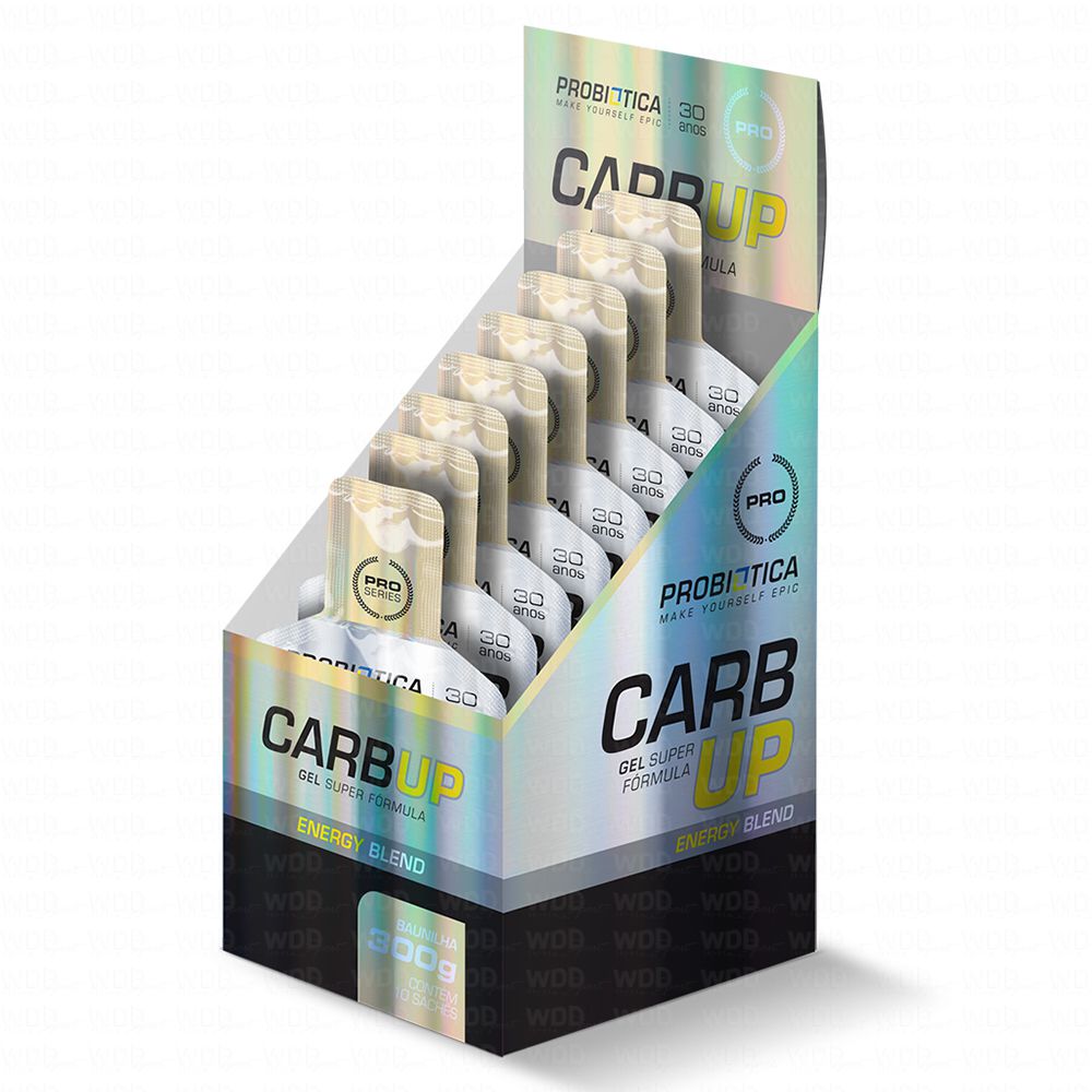 Carb Up Gel Energy Blend Cx. c/ 10 Sachês de 30g Probiótica 