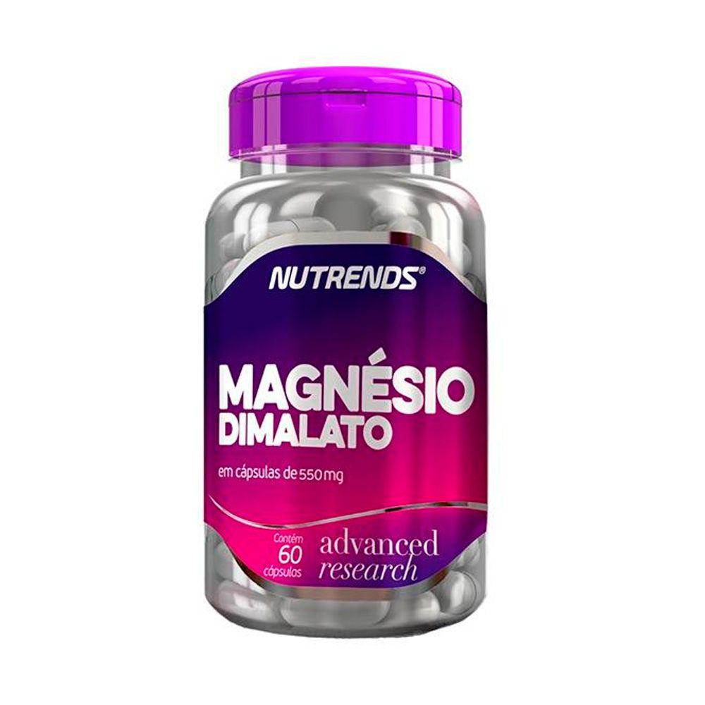 Magnésio Dimalato 550Mg 60 caps  Nutrends