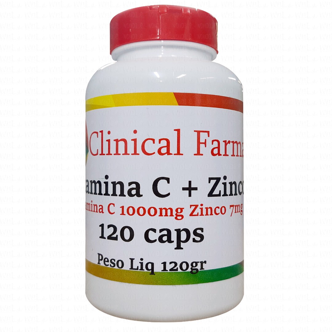Vitamina C + Zinco 120 caps Clinical Farma