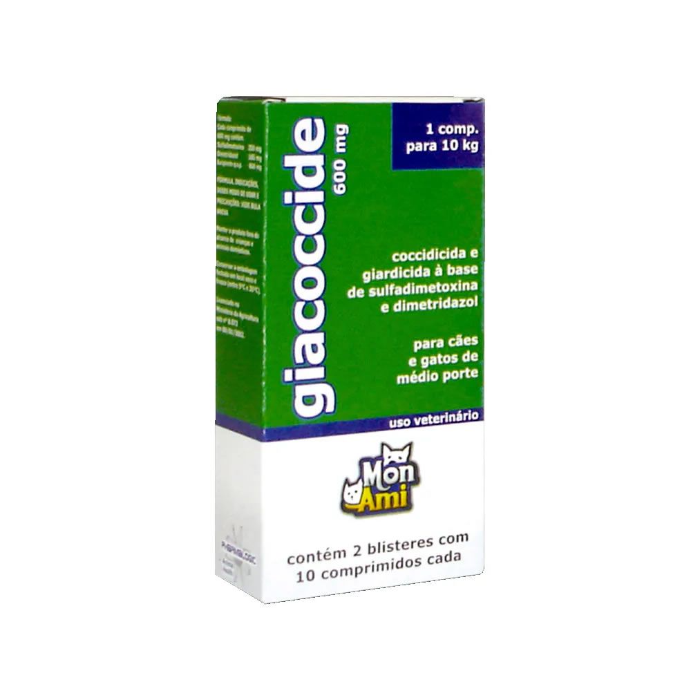 Giacoccide 600mg 10 comprimidos - Mon Ami