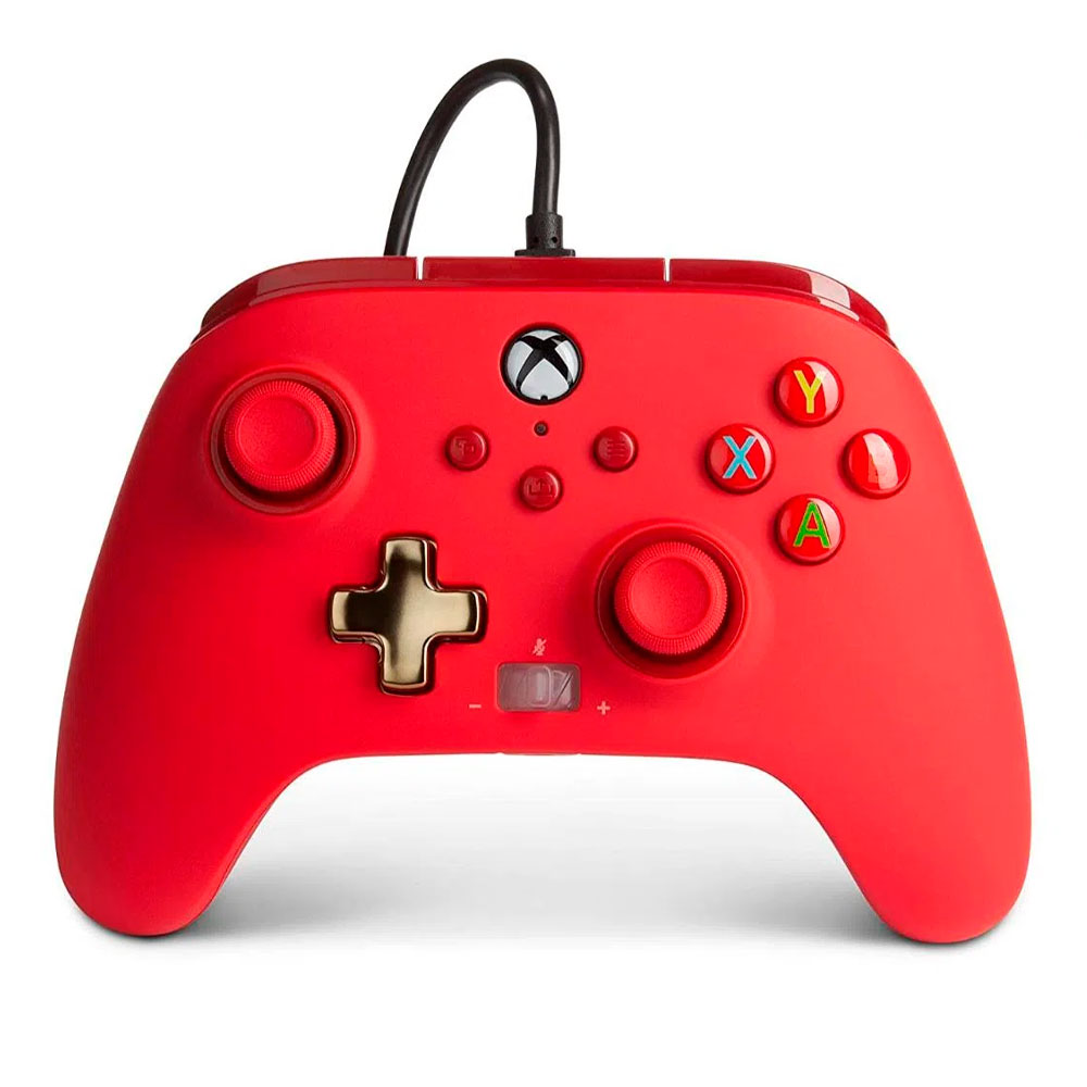 Controle Xbox One/Series/PC Com Fio (Vermelho) - PowerA