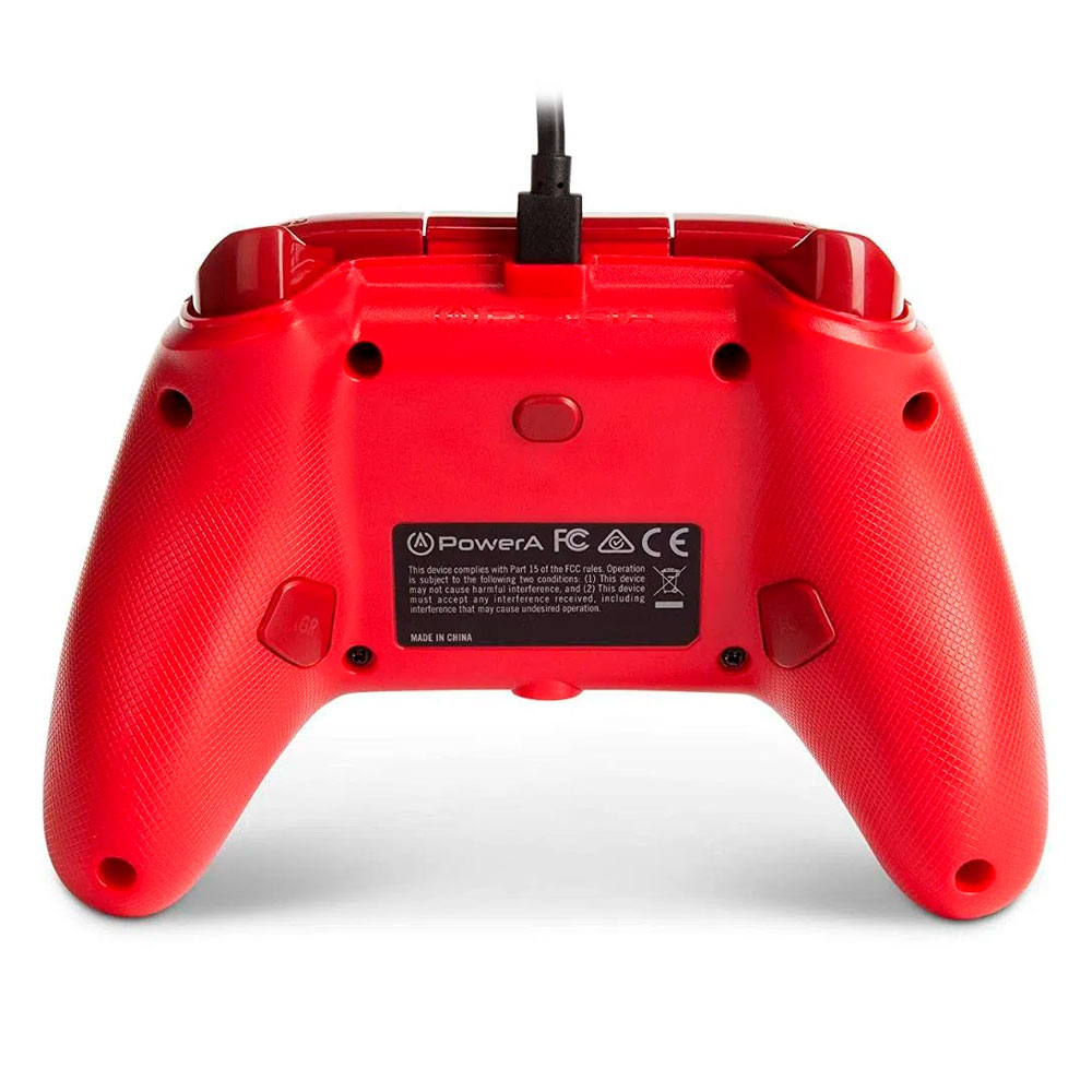Controle Xbox One/Series/PC Com Fio (Vermelho) - PowerA