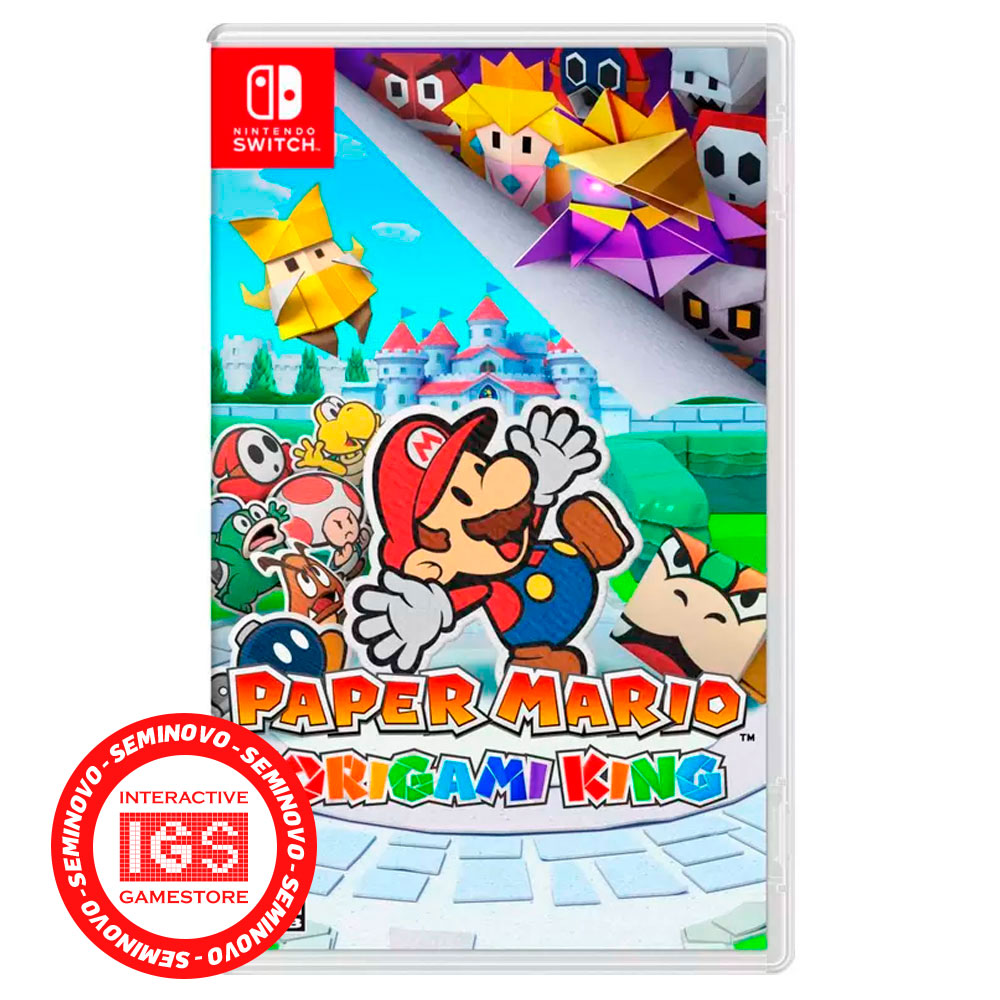 Paper Mario: The Origami King - Nintendo Switch (SEMINOVO)