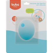 Escova de Banho em Silicone Azul - Buba Baby