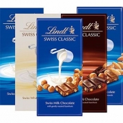 Barra de Chocolate Lindt Swiss Classic - Sabores