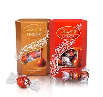 Chocolate Lindt Lindor Ball Caixa - Sabores