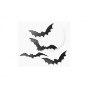 Morcego de Plástico Enfeite de Halloween- 8 unidades