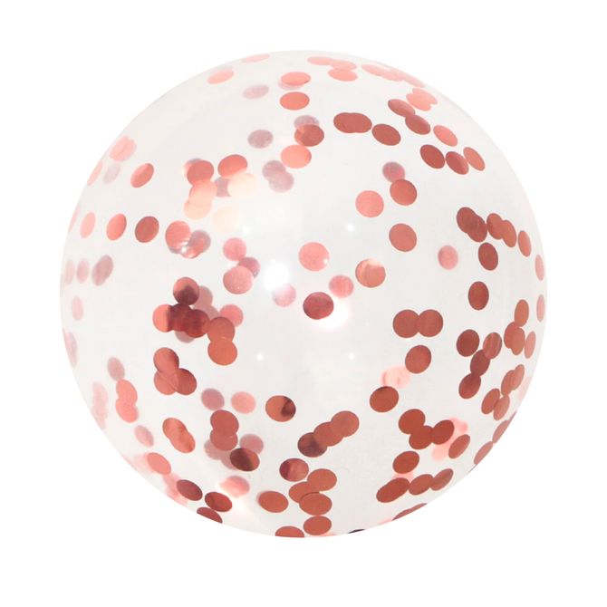 4 Bubble Balão Transparente 18'' + 2 pacote de Confete