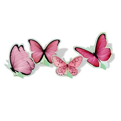 DECORACAO MESA borboleta rosa jardim encantado totem C/8 - FESTCOLOR