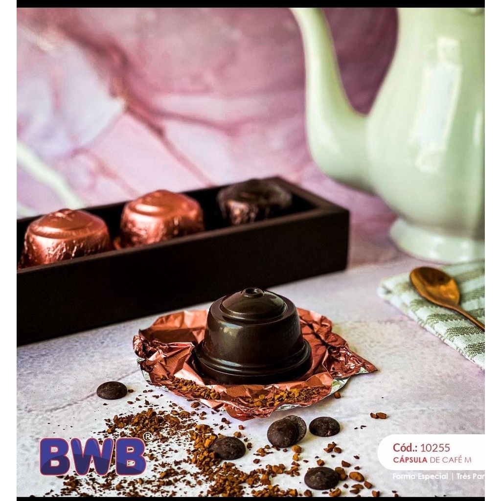 Forma 03 Partes Para Chocolate Cápsula De Café M BWB COD : 10255