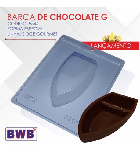 Forma Silicone Barca De Chocolate 3 Partes P M G Bwb