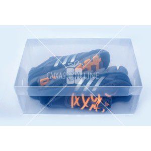 Caixa Organizadora Transparente Liso para Sapato e Tênis Masculino