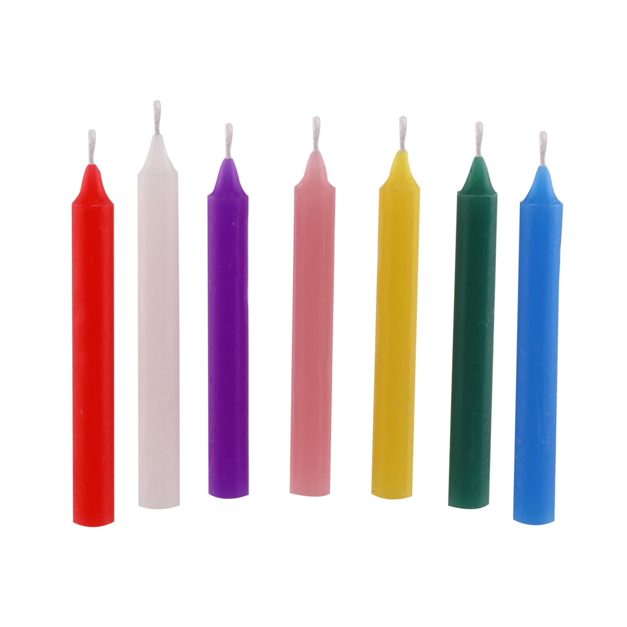 1 kg  velas palito N°4 (Coloridas)