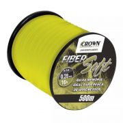 Linha Crown Fiber Soft Amarela 0,28mm - 16 lbs 500m