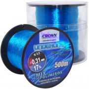 Linha Crown Underline 0,31mm 17lb - 500m Azul