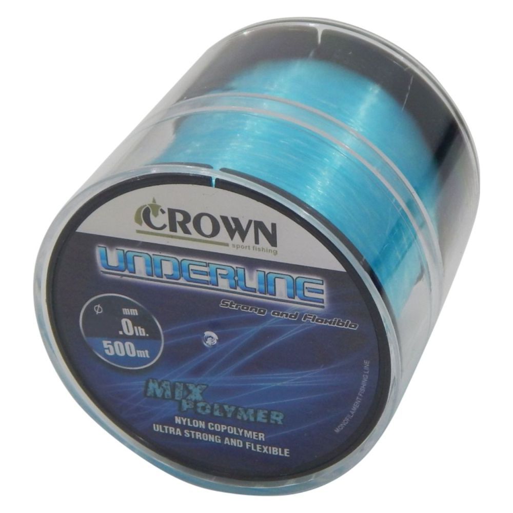 Linha Crown Underline 0,20mm 7lb - 500m Azul