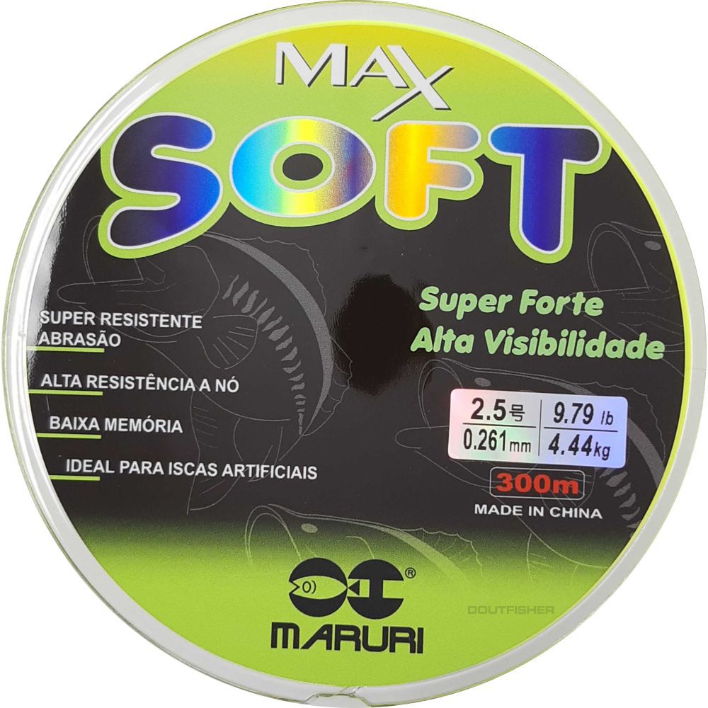 Linha Maruri Max Soft 0,261mm Verde Limão - 300m