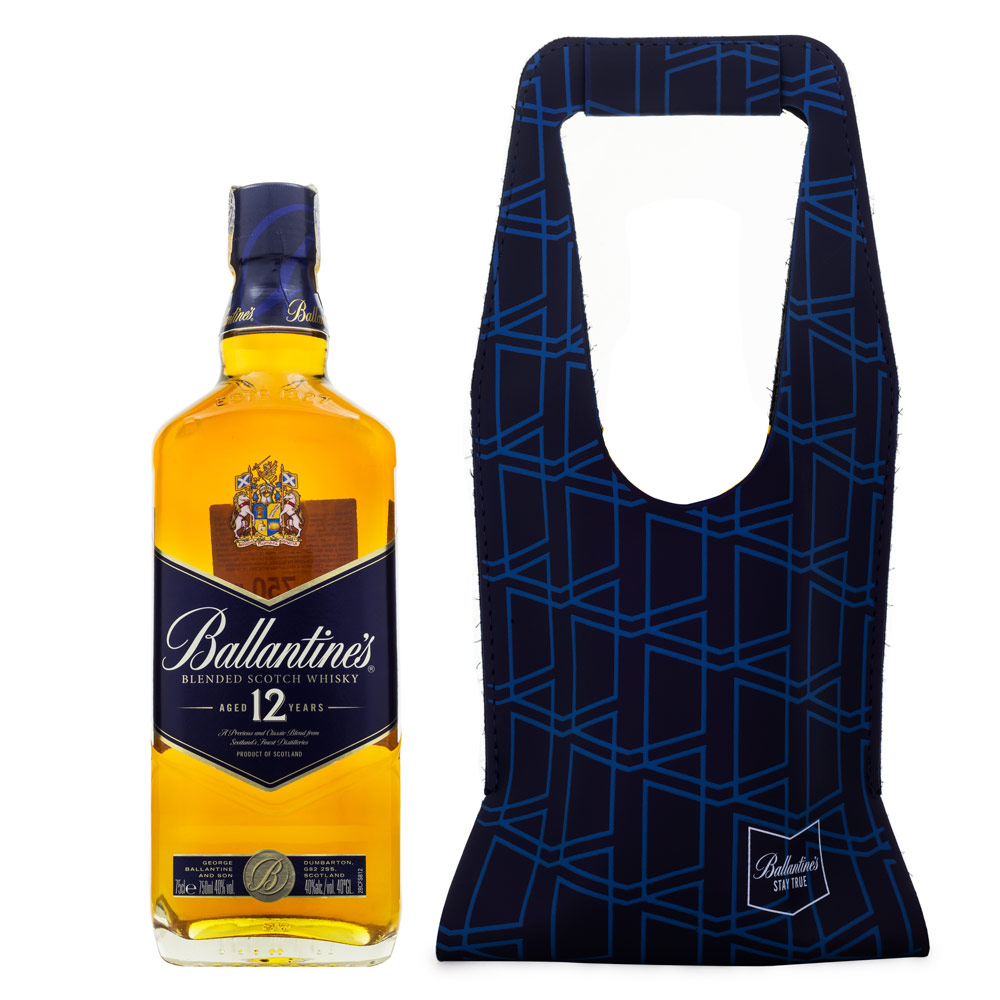 Ballantine's 12 Anos 750ml Blended Scotch Whisky Embalagem para Presente