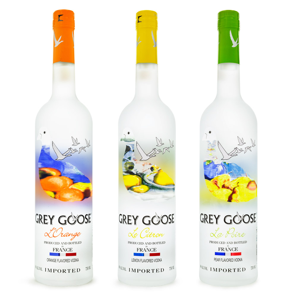 Kit Vodkas Grey Goose Sabores - Le Citron + L'Orange + La Poire