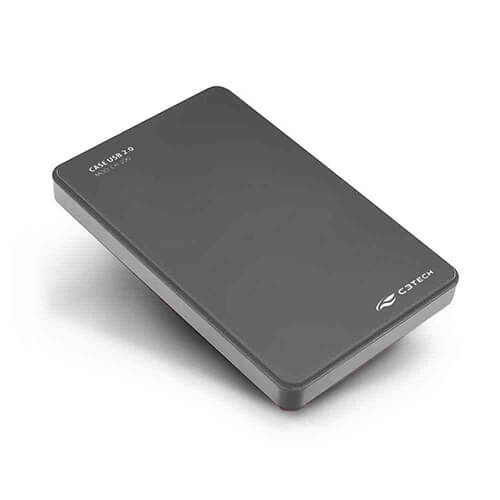 Gaveta case para HD Externo 2,5" USB 2.0 CH-200GY Cinza C3Tech