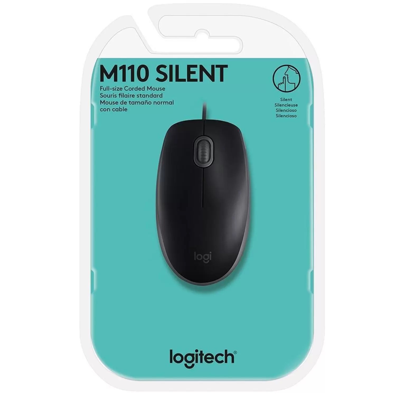 Mouse Usb Logitech M110 Preto Silent