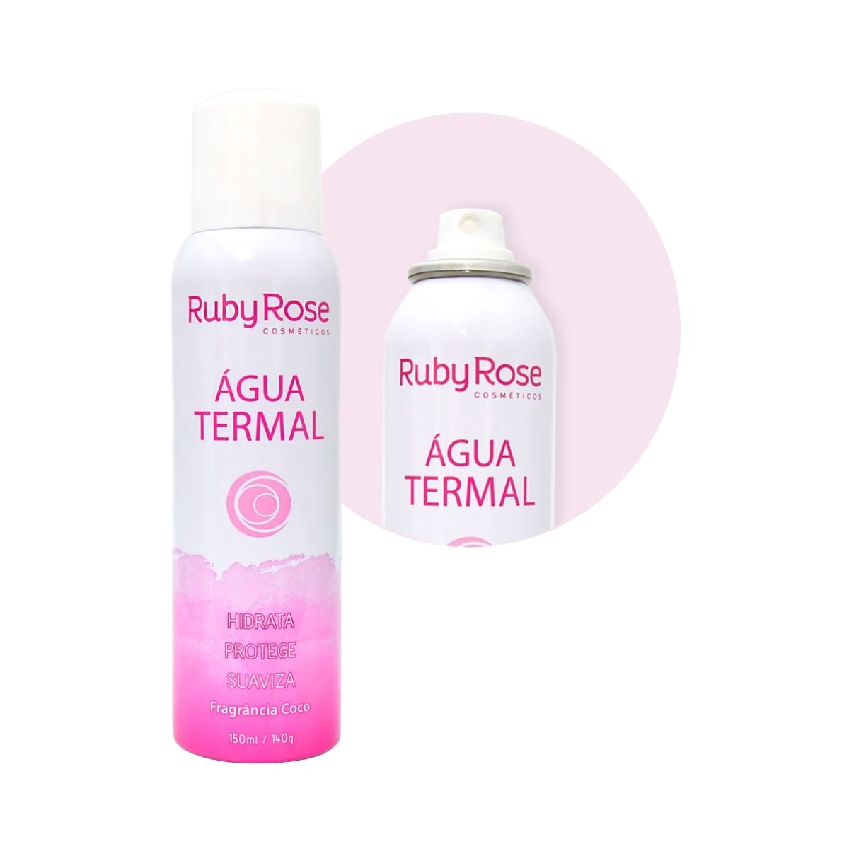 Agua Termal Ruby Rose Coco Hidratante Aerosol 150ml