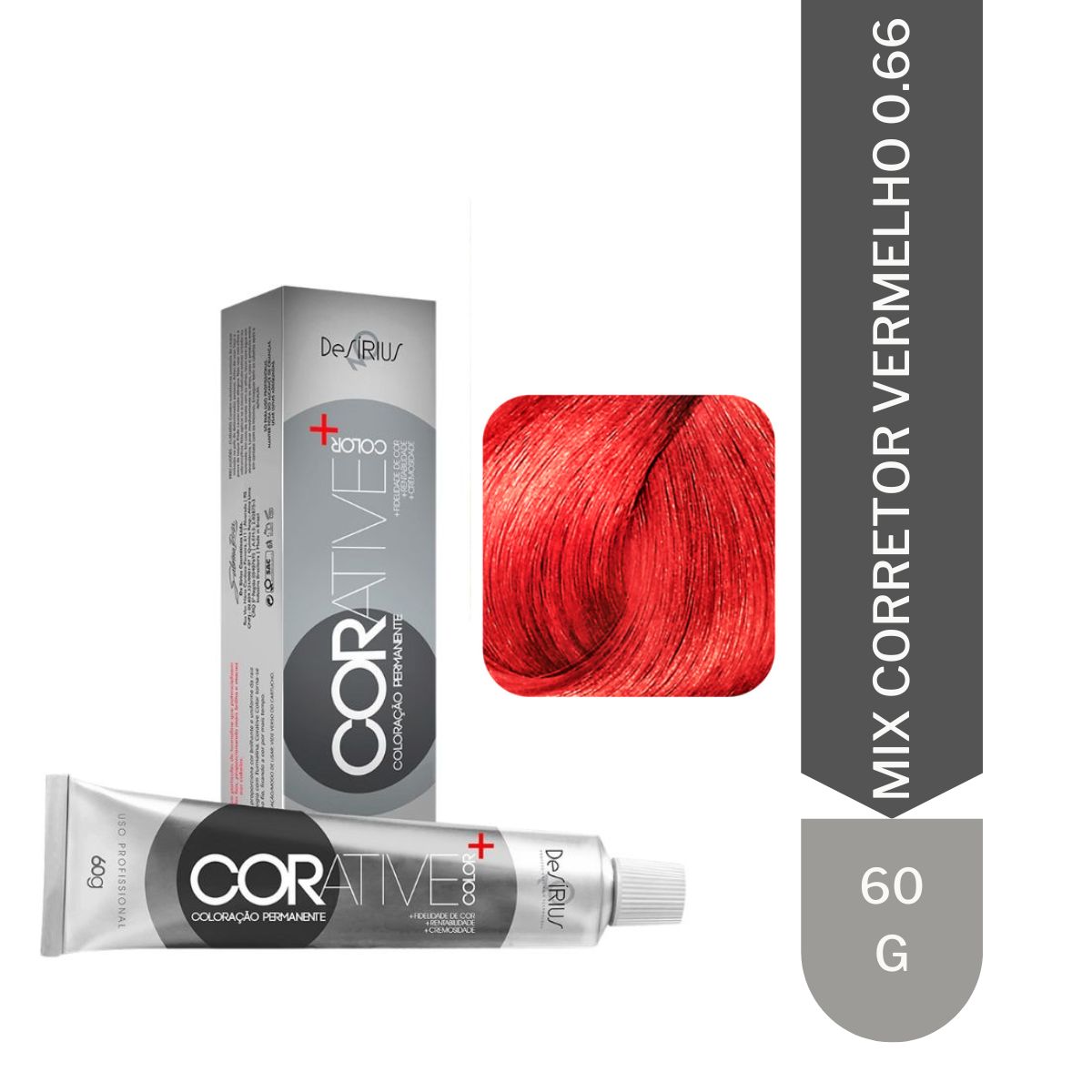 Mix Corretor 0.66 Vermelho Corative Color 60g