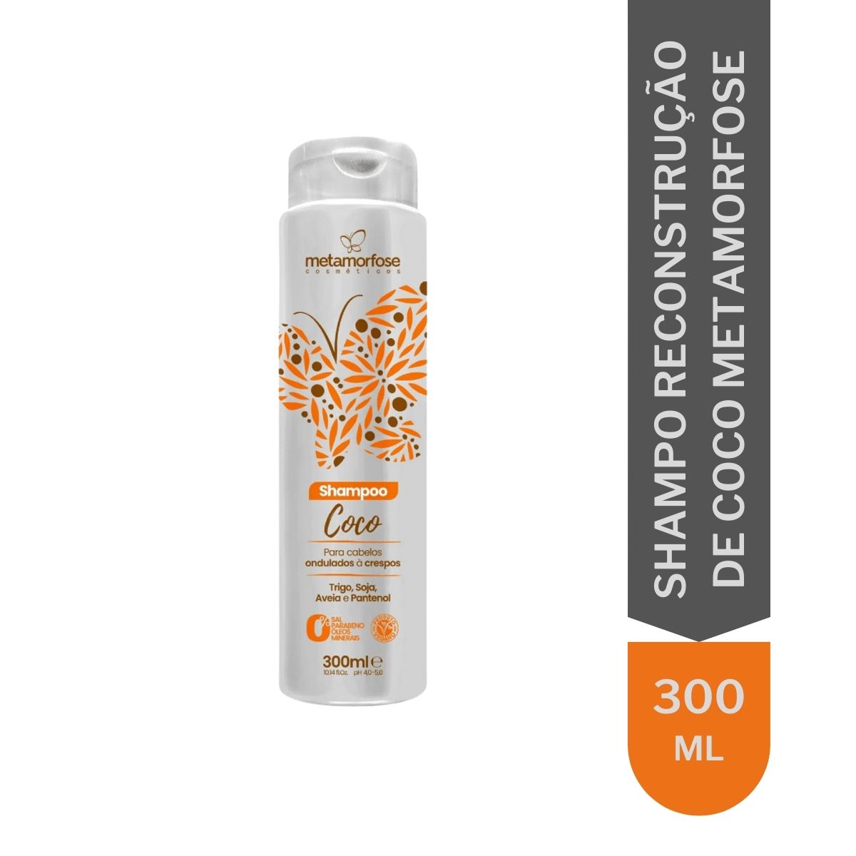 Shampoo de Coco Hidratante Metamorfose 300ml