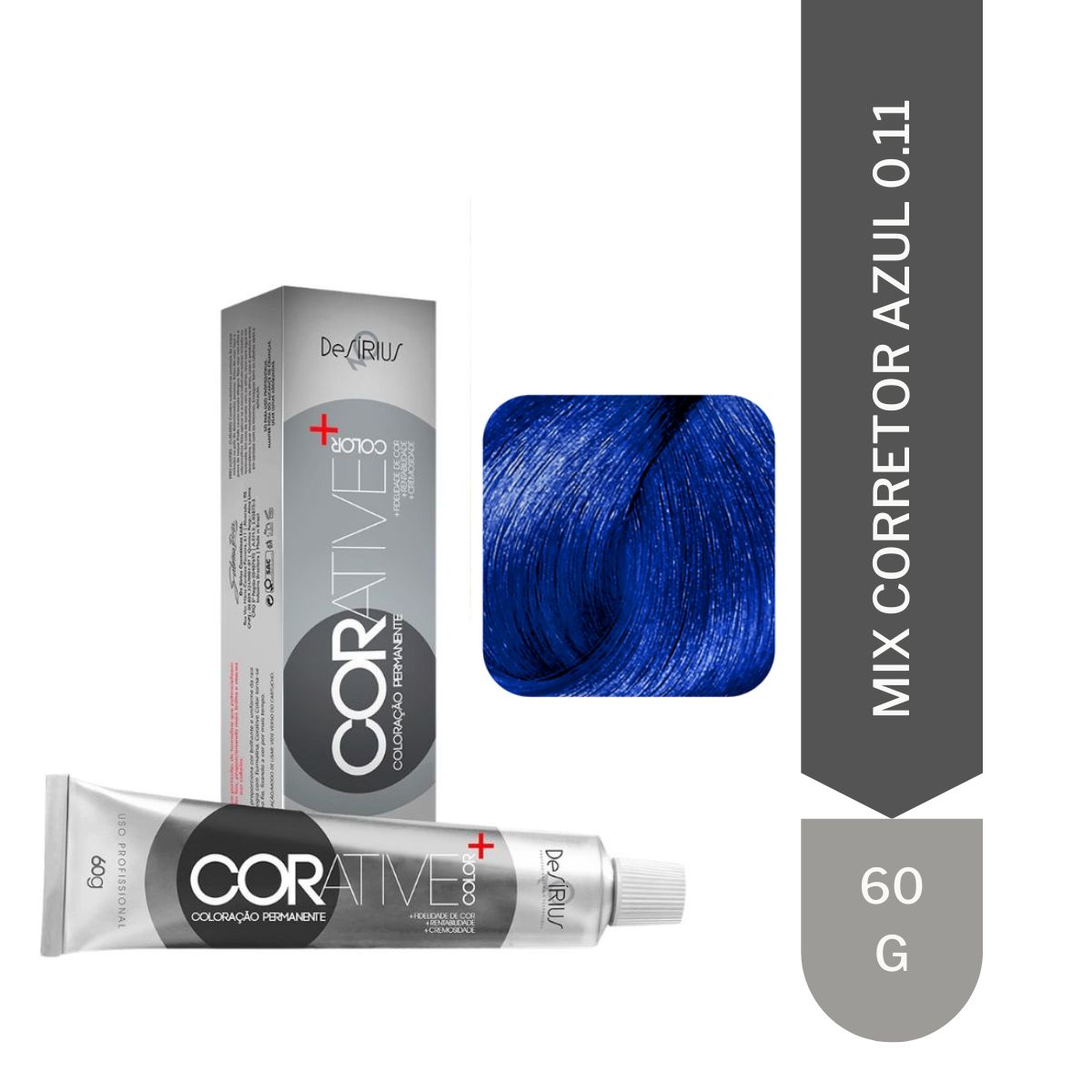 Tinta Mix Corretor Azul 0.11 Corative Color 60g