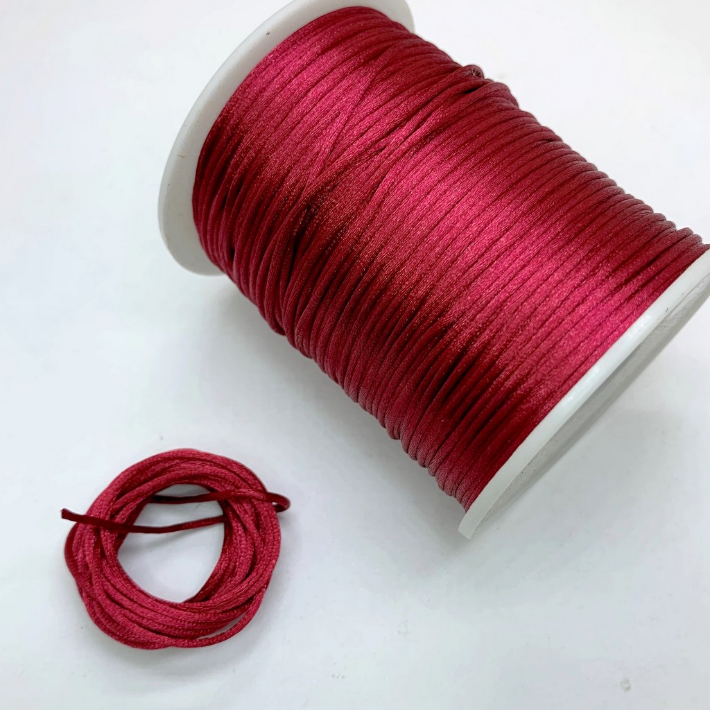 fio de cetim cordão de seda rabo de rato 1mm por metro