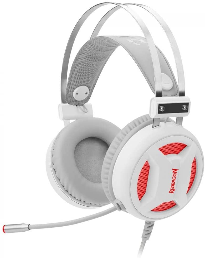 Headset Gamer Redragon Minos Lunar White - H210W