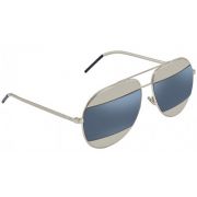 Óculos de Sol Dior Split Palladium Cinza Lente Azul Aviador Unisex 