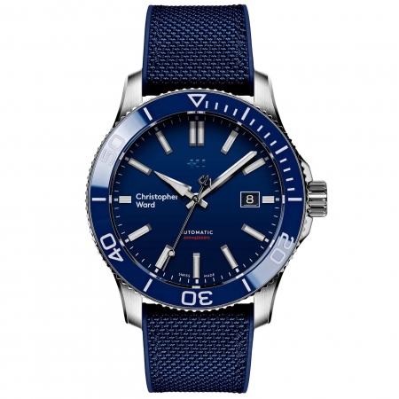 Relógio Christopher Ward C60 Trident Pro 600 Automático Azul C60-42ADA3-S0BB0-HB