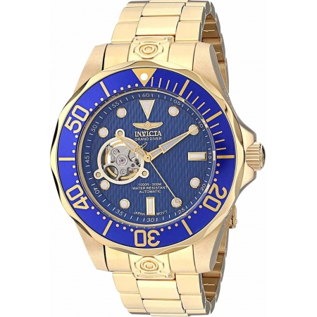 Relógio Invicta  Grand Diver Dourado 13711 47mm
