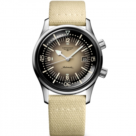 Relógio Longines Legend Diver Automático Bege L3.774.4.30.2