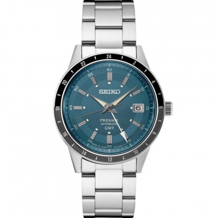 Relógio Seiko Presage Style 60 GMT Automático Azul SSK009J1