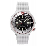 Relógio Seiko SNE545P1 Prospex Solar Divers Branco Quartzo Preto
