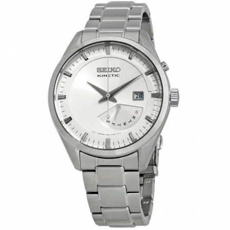 Relógio Seiko SRN043 Kinetic Automático Branco
