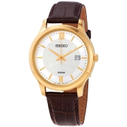 Relógio Seiko SUR298P1 Neo Classic Quartzo Branco Patterned