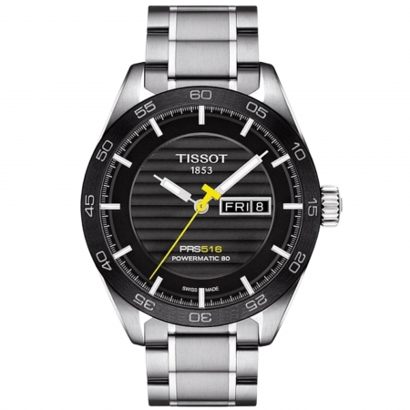 Relógio Tissot PRS 516 Powermatic 80 Preto T100.430.11.051.00