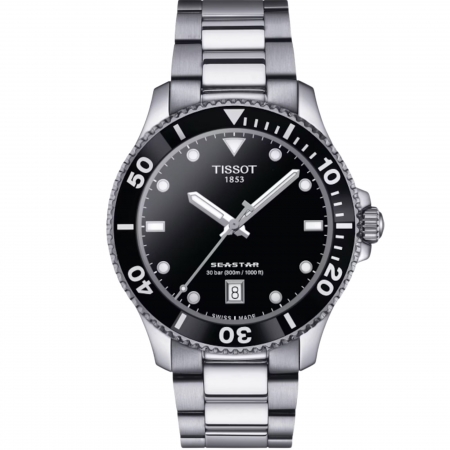 Relógio Tissot Seastar 1000 Preto T120.410.11.051.00 40mm