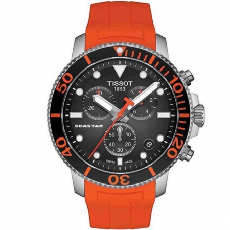 Relógio Tissot T120.417.17.051.01 Seastar 1000 Cronógrafo Preto