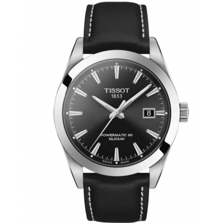 Relógio Tissot Gentleman Powermatic 80 Silicium Preto T127.407.16.051.00