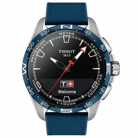 Relógio Tissot T-touch Connect Solar Azul T121.420.47.051.06